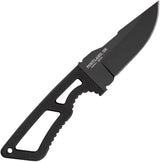 Gerber Ghostrike Fixed Blade Knife Ceramic Coated 420HC Drop Point Black Rubber Handle For Tactical EDC by Gerber
