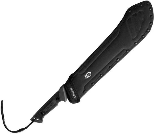 Gerber Bolo Machete 22in Overall Carbon Steel Blade Rugged Gator Grip For Outdoorsmen by Gerber