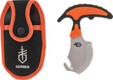Gerber Vital Skin Gut Knife With 3 Inch Gut Hook Blade Black Blaze Orange Handle Belt Sheath For Outdoor Hunters by Gerber