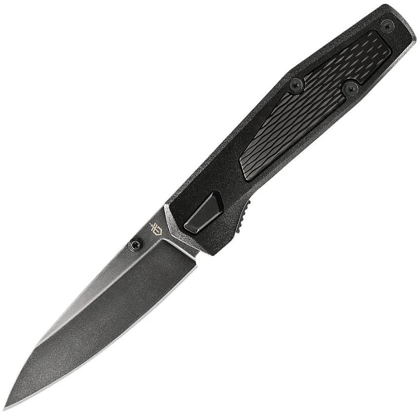 Gerber Fuse Linerlock Knife Black Stonewash 4.75in Closed 3.75in Blade Durable Everyday Carry Enthusiasts Outdoors by Gerber