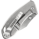 Gerber Kettlebell Framelock Knife Green Aluminum Handle Stonewash 7Cr17MoV Blade For EDC Enthusiasts by Gerber
