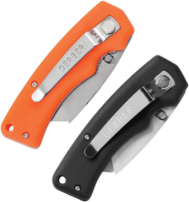 Gerber Edge Utility Combo Pack With Dual Color Handles And Spring Lock Blade Retention For Pros by Gerber