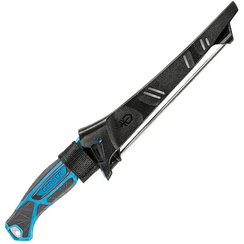Gerber SaltRx Fillet Knife 8 Inch With Full Tang Built In Sharpener For Anglers In Saltwater by Gerber