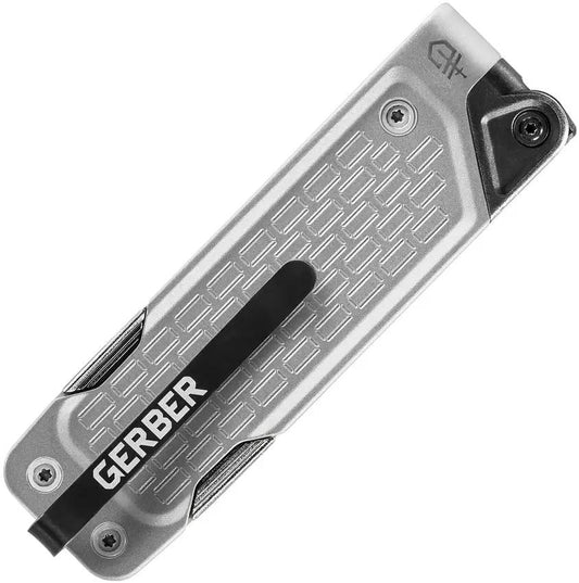 Gerber Lockdown Driver Multi Tool Silver with Replaceable Bits and Framelock for EDC and Outdoor Pros by Gerber