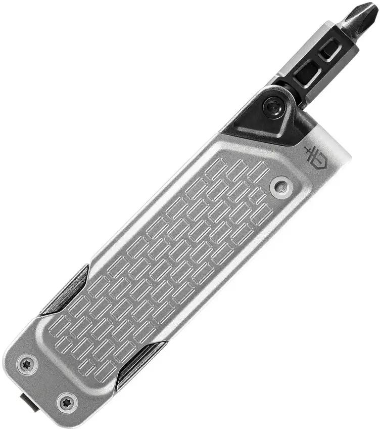 Gerber Lockdown Driver Multi Tool Silver with Replaceable Bits and Framelock for EDC and Outdoor Pros by Gerber