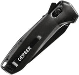 Gerber Highbrow Pivot Lock Assisted Opening Knife Onyx Handle For EDC Enthusiasts by Gerber
