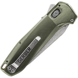 Gerber Highbrow Pivot Lock Assisted Opening Knife For EDC Enthusiasts With Green Anodized Aluminum Handle by Gerber