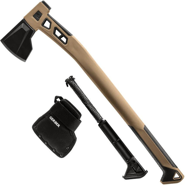 Gerber Bushcraft Axe Coyote Outdoor Handle Storage Rugged by Gerber