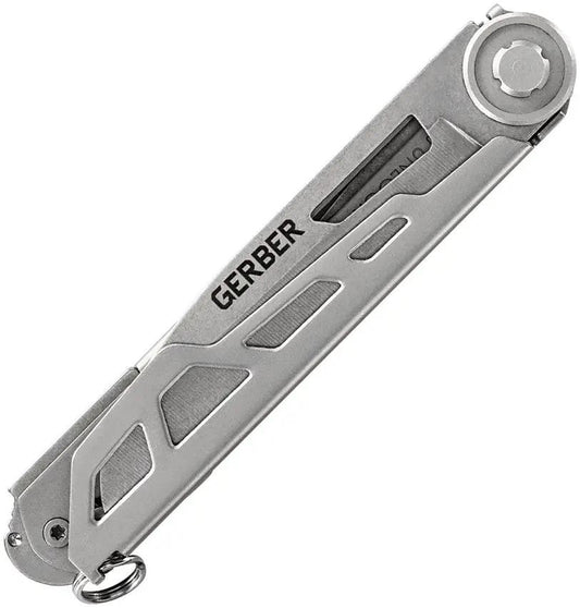 Gerber Armbar Slim Cut Onyx EDC Multi Tool For Everyday Carry With 2.5 Inch Locking Blade Scissors And Bottle Opener by Gerber
