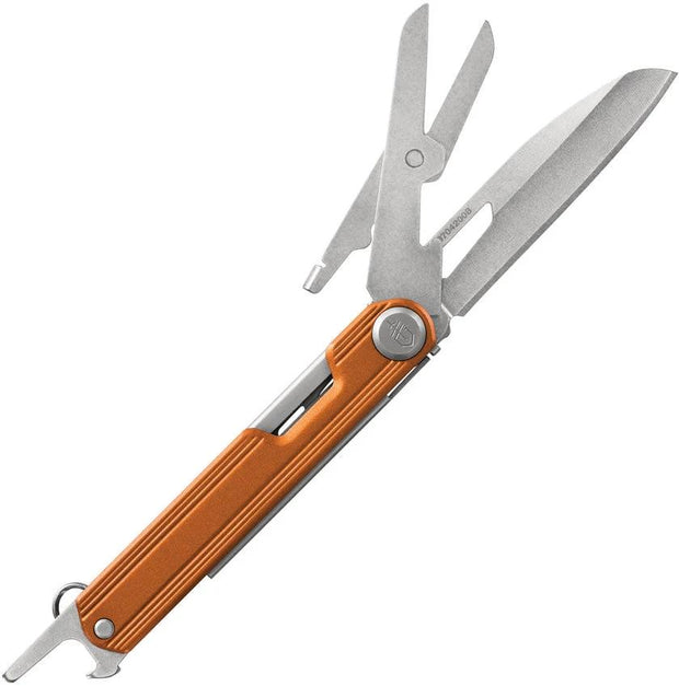 Gerber Armbar Slim Cut Orange Multi Tool With 2.5in Locking Blade Scissors And Bottle Opener For EDC by Gerber