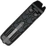 Gerber Lockdown Pry Slim Black Multitool For EDC Enthusiasts Framelock With Scissors And Bottle Opener by Gerber