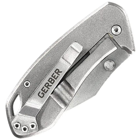 Gerber Framelock Knife 7Cr17MoV Stainless Blade Blue Aluminum Handle EDC Everyday Carry by Gerber