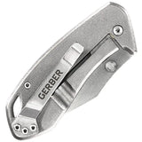 Gerber Framelock Knife 7Cr17MoV Stainless Blade Blue Aluminum Handle EDC Everyday Carry by Gerber
