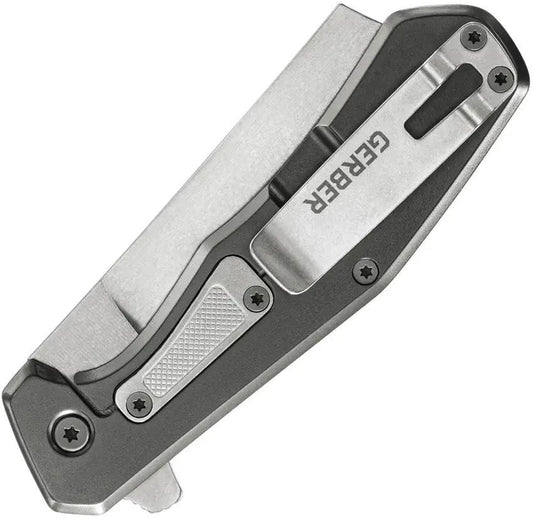 Gerber Asada Framelock Knife Red Aluminum Handle 7Cr17MoV Cleaver Blade For EDC Enthusiasts by Gerber