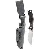 Gerber Downwind Caper Black Fixed Blade Knife For EDC Outdoors Rugged 7Cr17MoV 7.25in by Gerber