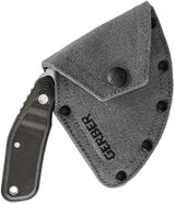 Gerber Downwind Ulu Knife Six Point Five Inch Stonewash 7Cr17MoV Blade Full Tang G10 Handle For Outdoor Enthusiasts by Gerber