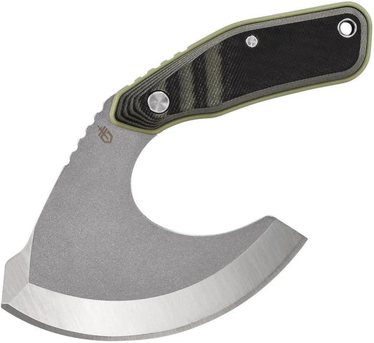 Gerber Downwind Ulu Knife 4.5 In Stonewash 7Cr17MoV Blade G10 Handle For Outdoor Enthusiasts by Gerber