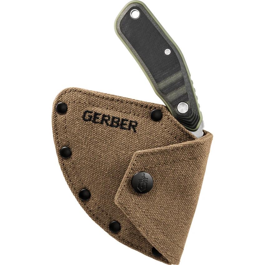 Gerber Downwind Ulu Knife 4.5 In Stonewash 7Cr17MoV Blade G10 Handle For Outdoor Enthusiasts by Gerber