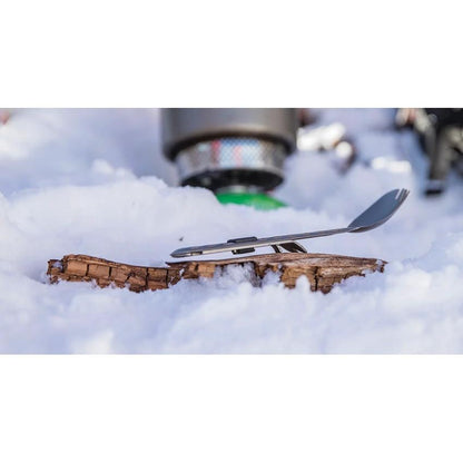 Gerber Devour TI MultiFork Titanium Camping Tool For Outdoor Enthusiasts With Belt Cutter Can Opener Bottle Opener by Gerber