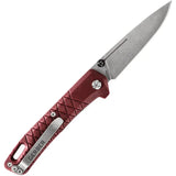 Gerber Zilch Linerlock Rugged Red EDC Knife With 3 Inch Stonewashed 7Cr17MoV Blade And Pocket Clip by Gerber