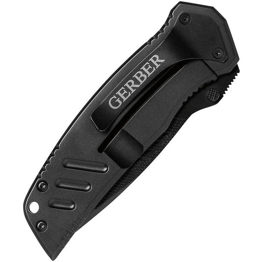 Gerber Swagger Framelock Knife Black Durable 3.13in Serrated Blade G10 Handle For EDC Enthusiasts by Gerber
