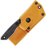 Gerber Stowe Fixed Blade Knife With Micarta Handle Full Tang 2.5in Stonewashed 440A Blade Leather Sheath For Outdoorsmen by Gerber