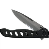 Gerber Evo Linerlock Knife With TiNi Coated Partial Serrated Blade 3 Inch Aluminum Handle EDC Outdoors by Gerber