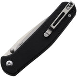 Ganzo Knives G6804-BK Linerlock - Black G10 Handle, 3.5in Stonewash Blade, 8Cr14MoV Stainless by Ganzo Knives