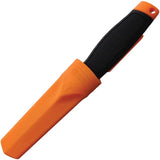 Ganzo Knives Fixed Blade Orange G806-OR - 8Cr14MoV Stainless Blade, Black Orange Checkered TPR Handle, Lanyard Hole by Ganzo Knives