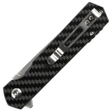 Ganzo Firebird Linerlock CF FH11S-CF - Carbon Fiber Handle, D2 Blade, Extended Tang, Pocket Clip by Ganzo Knives