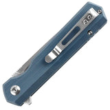 Ganzo Knives Firebird Linerlock Gray FH11S-GY - Satin D2 Blade, Blue Gray G10 Handle, Extended Tang by Ganzo Knives