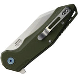 Ganzo Knives Firebird Linerlock Green FH31-GR - Compact EDC With Satin D2 Blade And Green G10 Handle by Ganzo Knives