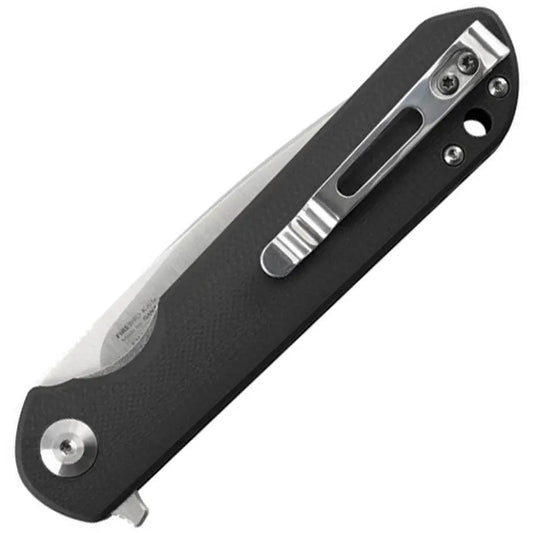 Ganzo Knives Firebird Linerlock - D2 Tool Steel Satin Blade With Black G10 Handle And Extended Tang by Ganzo Knives
