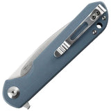 Ganzo Knives Firebird Linerlock Gray - Satin D2 Blade, 3.5in, 4.5in Closed, Blue Gray G10 Handle by Ganzo Knives