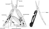 Ganzo Knives Multi Tool G304 - Versatile 14-In-1 Tool With Pliers, Wire Cutter, Saw, Corkscrew by Ganzo Knives