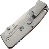 Ganzo Knives G722 Framelock Orange - Durable 440C Satin Blade Textured G10 Handle with Glass Breaker by Ganzo Knives