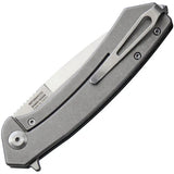 Ganzo Knives Adimanti Framelock - Black G10 Handle D2 Satin Blade 4.75in Closed Ruslan Skimen Design by Ganzo Knives