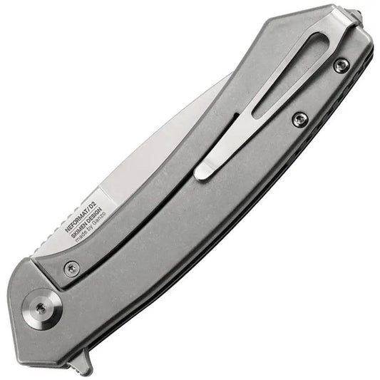 Ganzo Knives Adimanti Linerlock Orange G10 Handle With Extended Tang And Glass Breaker D2 Blade by Ganzo Knives
