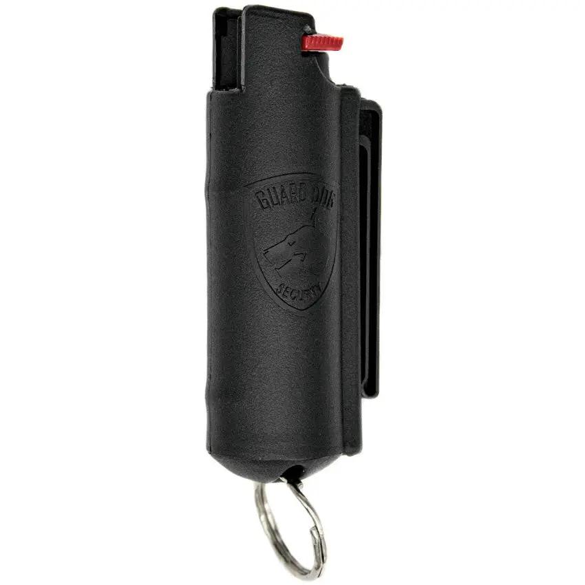 Guard Dog Quick Action Pepper Spray - 16 Foot Range With UV Dye In Black ABS Case And Keyring by Guard Dog