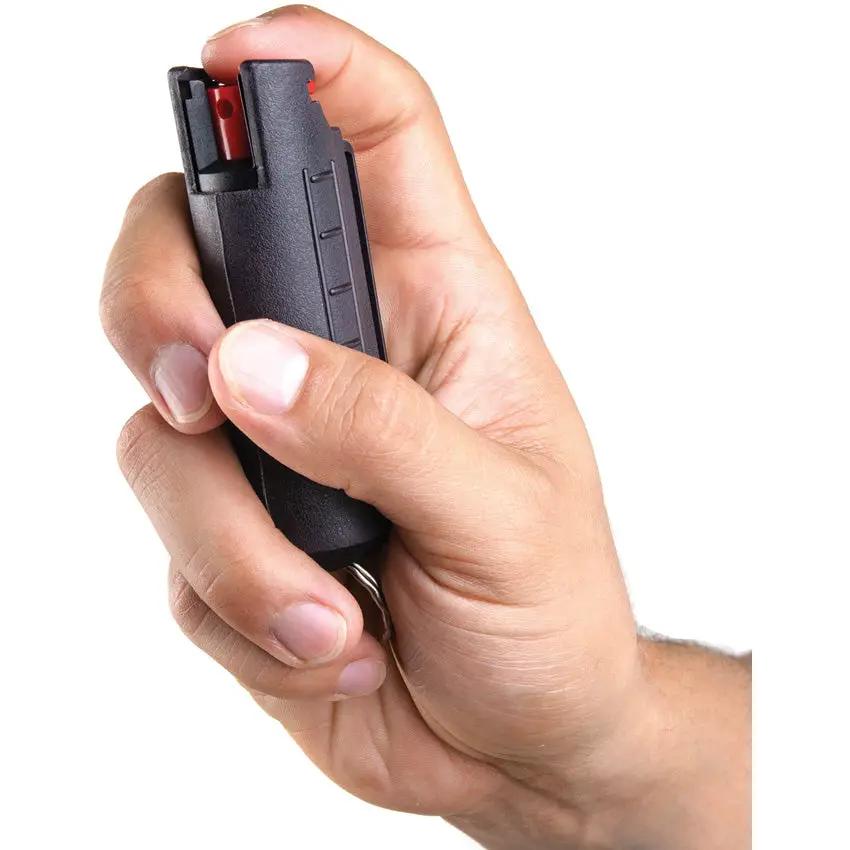Guard Dog Quick Action Pepper Spray - 16 Foot Range With UV Dye In Black ABS Case And Keyring by Guard Dog