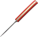 German Eye Clodbuster Jr Folding Knife - Red Smooth Handle, 3.5 Inch Satin Stainless Blade by German Eye