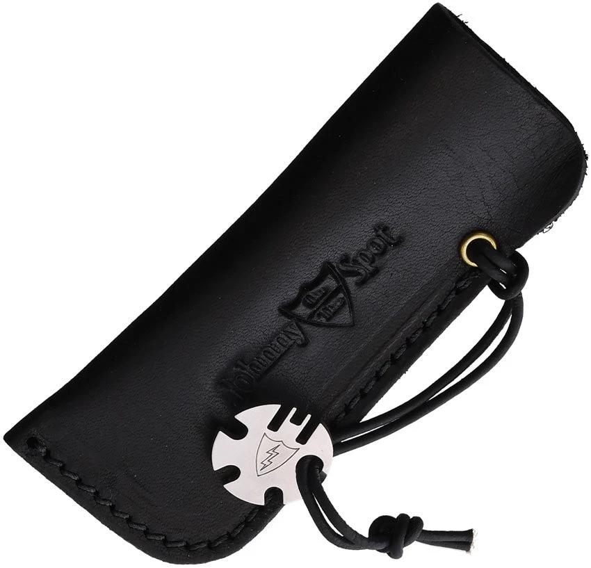 Great Eastern Cutlery Johnny On The Spot Knife Sleeve Durable Leather 4.25 Inch Black For EDC Enthusiasts by Great Eastern Cutlery