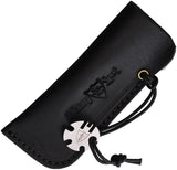 Great Eastern Cutlery Johnny On The Spot Knife Sleeve Durable Leather 4.25 Inch Black For EDC Enthusiasts by Great Eastern Cutlery