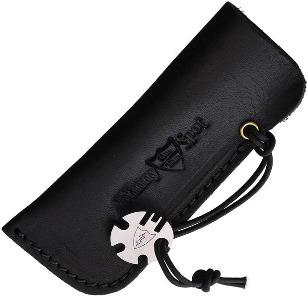 Great Eastern Cutlery Johnny On The Spot Knife Sleeve Durable Leather 4.25 Inch Black For EDC Enthusiasts by Great Eastern Cutlery