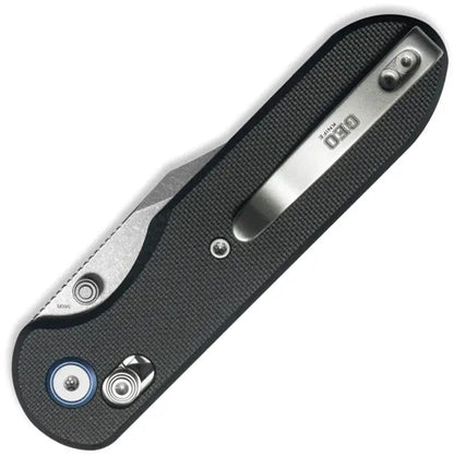 GEO Ethereal Cutter Axis Lock Knife - Stonewashed Bohler M390 Blade 4.13In Closed Black G10 Handle by GEO Knife