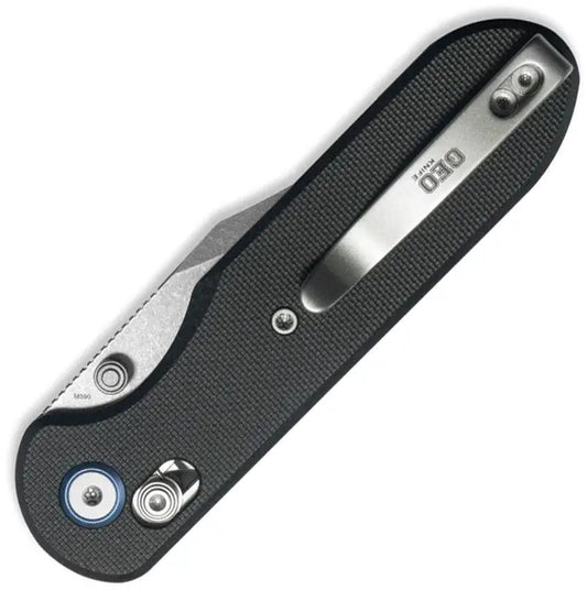 GEO Ethereal Cutter Axis Lock Knife - Stonewashed Bohler M390 Blade 4.13In Closed Black G10 Handle by GEO Knife