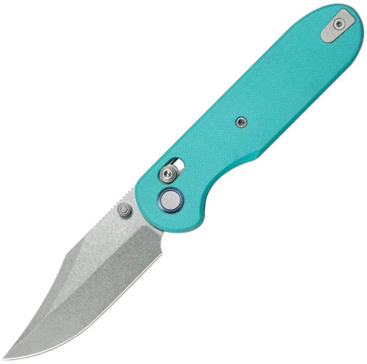 GEO Knife Ethereal Cutter Axis Lock Teal GEO2401G by GEO Knife