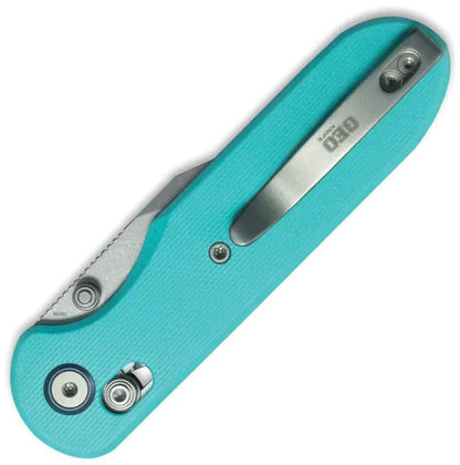 GEO Ethereal Cutter - Axis Lock Knife With Teal G10 Handle And Bohler M390 Clip Point GEO2401G by GEO Knife
