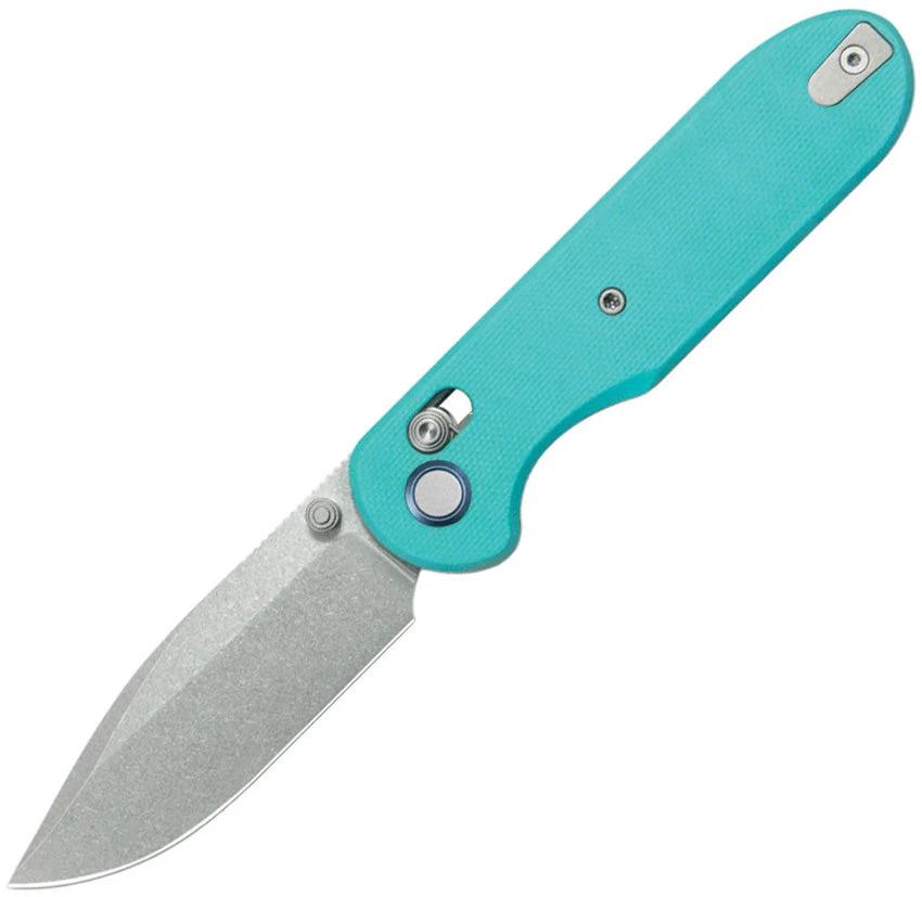 GEO Knife Ethereal Cutter Axis Lock Teal GEO2402G by GEO Knife