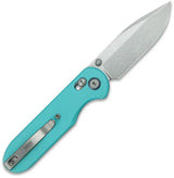 GEO Knife Ethereal Cutter Axis Lock Teal G10 Handle 3 Inch M390 Blade - Durable Everyday Carry by GEO Knife